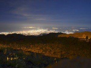 Veduta dall'Etna su Catania