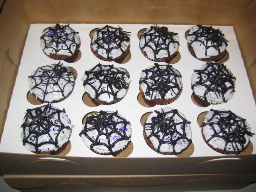 ragnatela di hallowee pasticcini